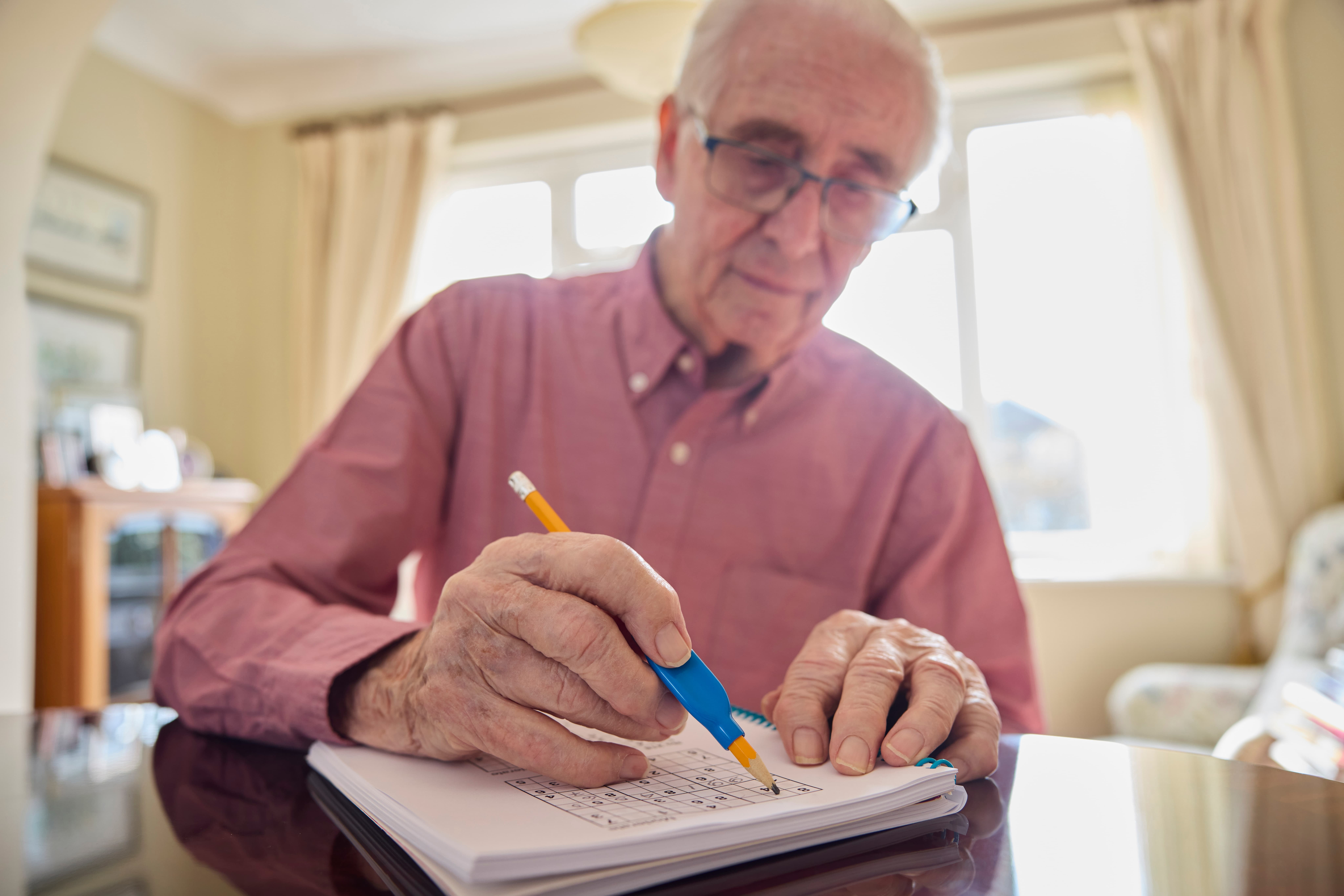Senior struggling to write